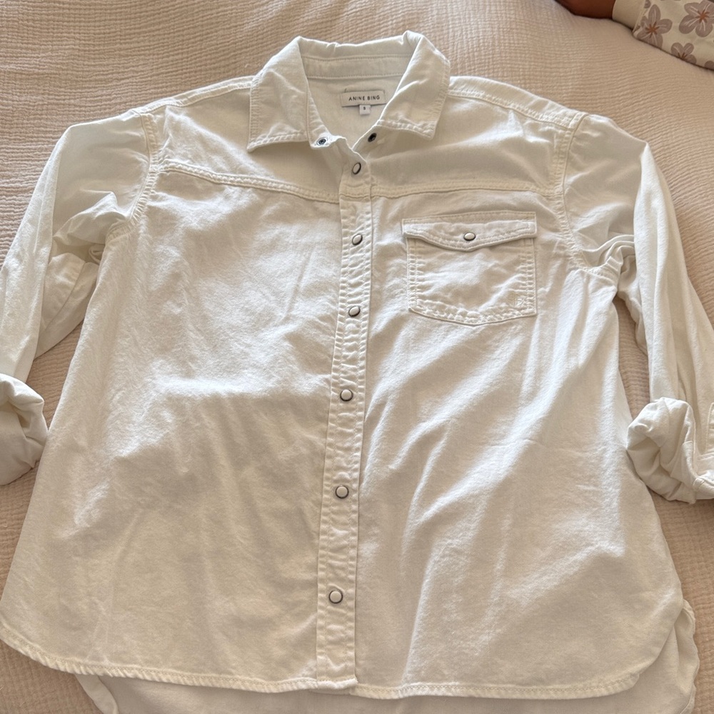 Anine Bing Classic White shirt